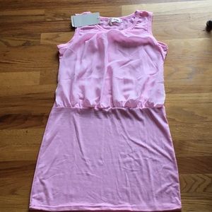 Flirty pink short dress